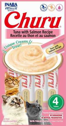 Churu Tuna With Salmon Recipe - 4 unidades 56gr Churu Tuna With Salmon Recipe - 4 unidades 56gr